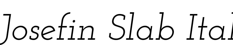 Josefin Slab Italic Font Download Free